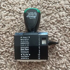 Leisure arts memories in the making‎ rotating stamp